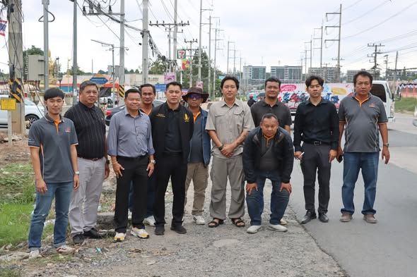 ลงพื้นที่ร่วมกับ ผู้รับจ้างโครงการก่อสร้างถนนสาย รย.3013 -ทล.3191 อ.ปลวกแดง จ.ระยอง​ ของกรมทางหลวงชนบท